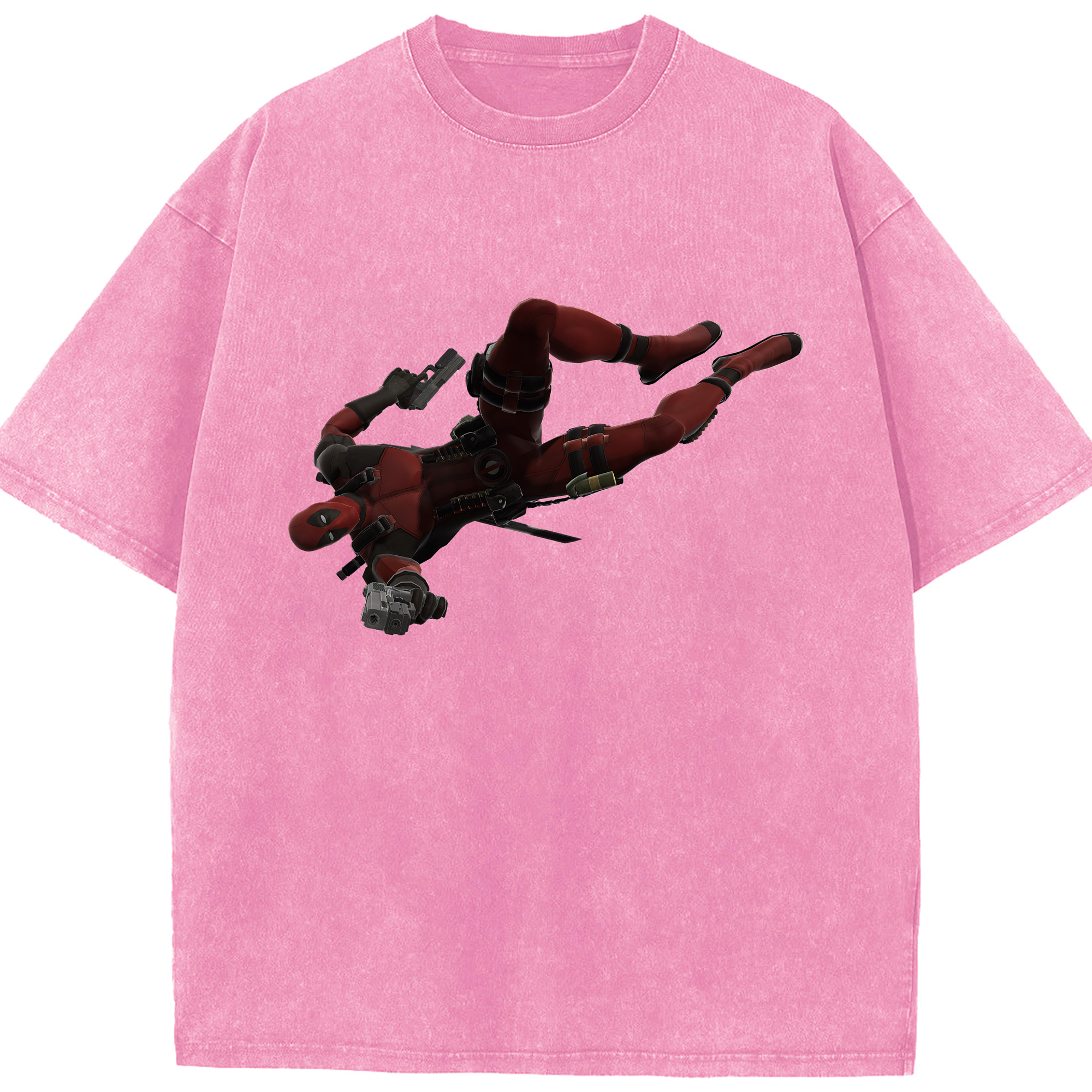 （画像用） Deadpool デッドプール 綿100% ヴィンテージ風 半袖Tシャツ（フロントプリント）